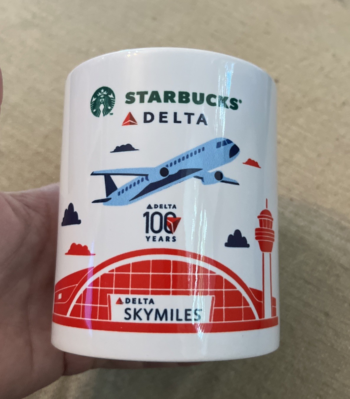 Starbucks Delta Airlines Coffee Mug Skymiles Rare HTF Aviation Plane 100 Years Starbucks Delta Airlines Coffee Mug Skymiles Rare HTF Aviation Plane 100 Years