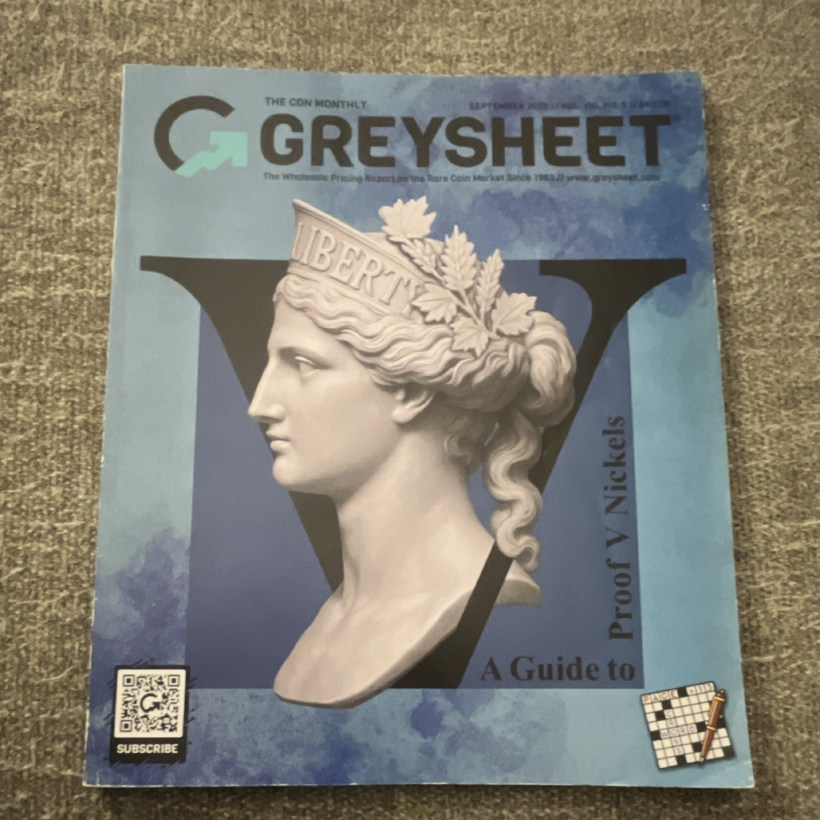 Greysheet Coin Magazine Proof V Nickels Guide Stack Collection Sep 2023 Dec 2025 Greysheet Coin Magazine Proof V Nickels Guide Stack Collection Sep 2023 Dec 2025