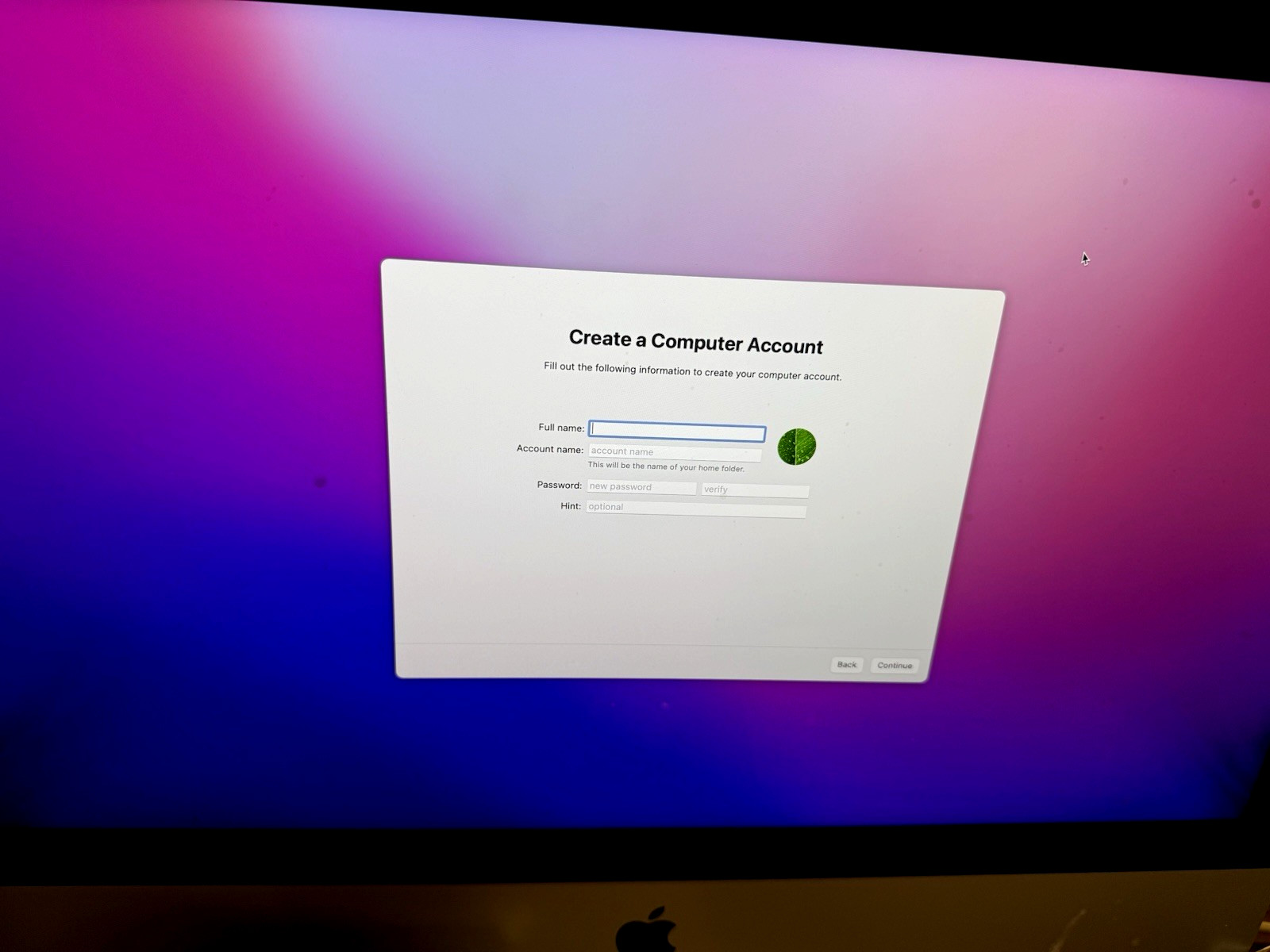 Apple iMac #A1418 (Late 2015) 21.5