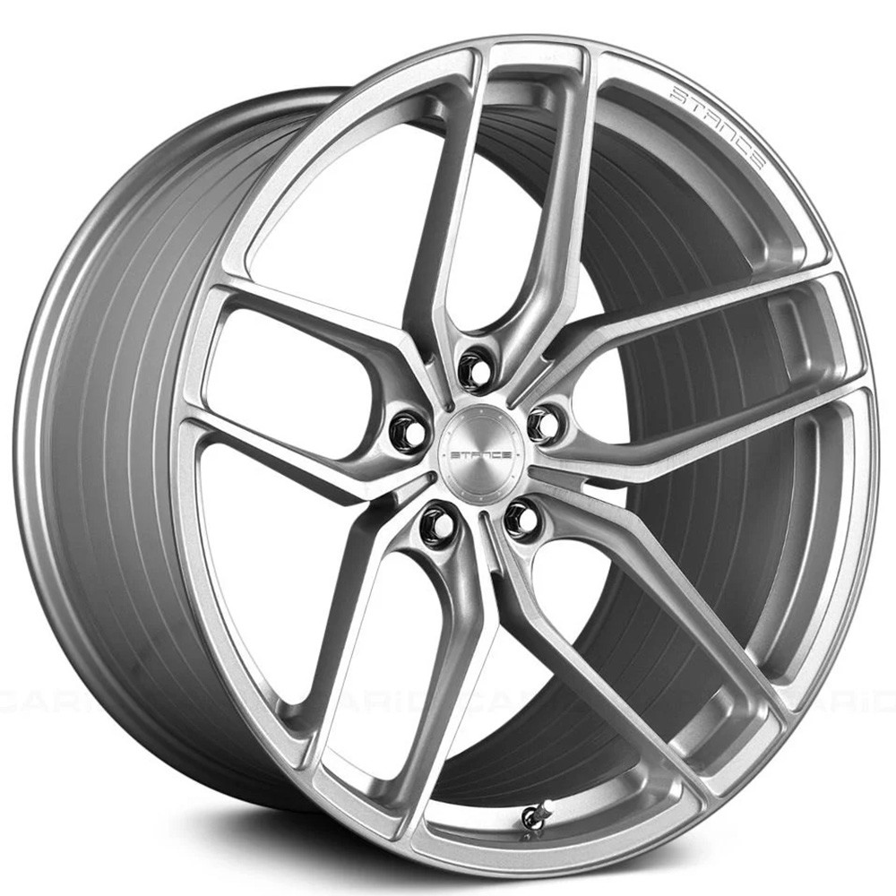 19x8.5/19x10 Stance Wheels SF03 Brush Silver Rims (4pcs) 19x8.5/19x10 Stance Wheels SF03 Brush Silver Rims (4pcs)