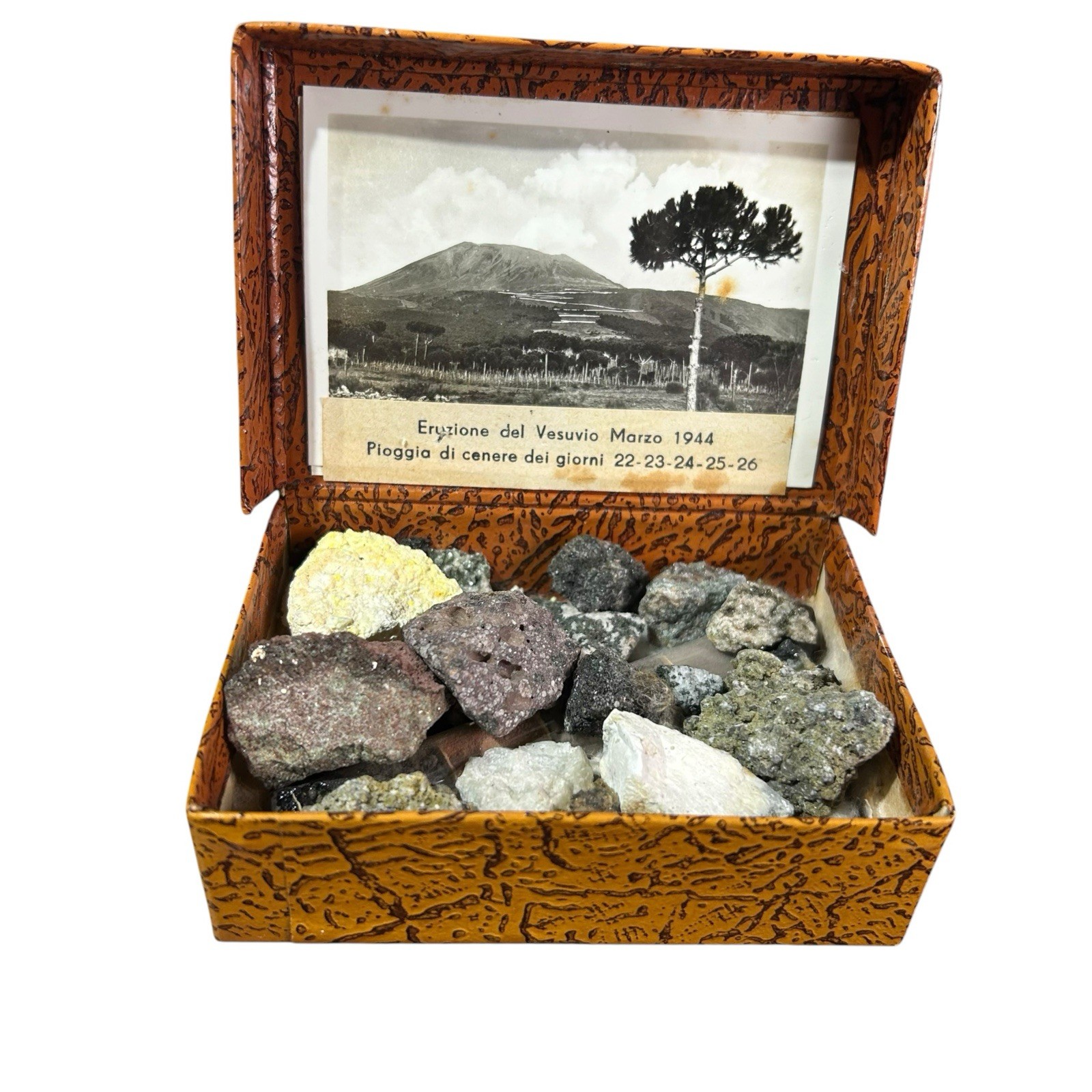 Genuine lava Rock Samples Mt. Vesuvius 1944 Eruption March 22-26 Genuine lava Rock Samples Mt. Vesuvius 1944 Eruption March 22-26