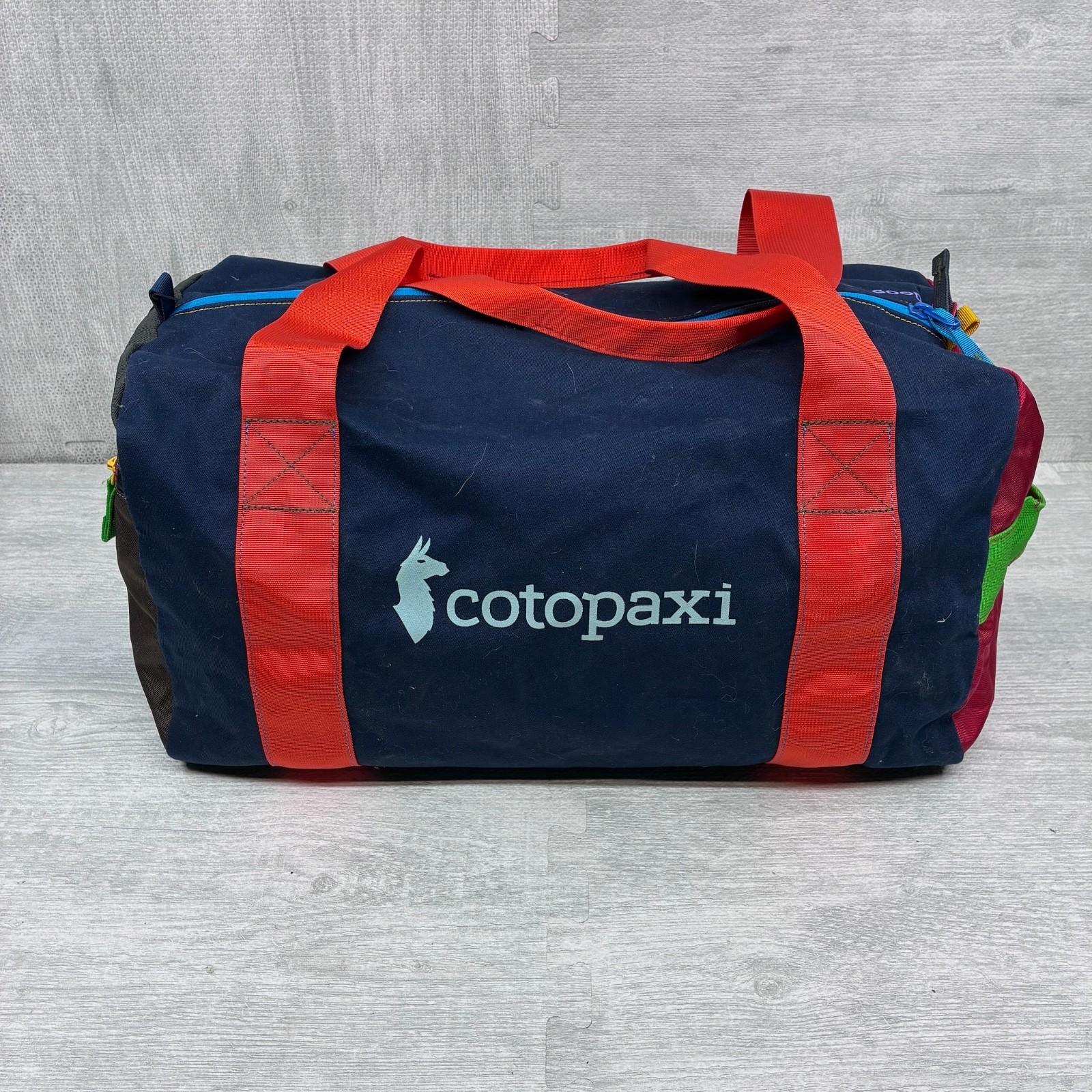 NEW Cotopaxi Mariveles 32L Duffel Travel Tote Bag Multi Blue Western Colorado NEW Cotopaxi Mariveles 32L Duffel Travel Tote Bag Multi Blue Western Colorado