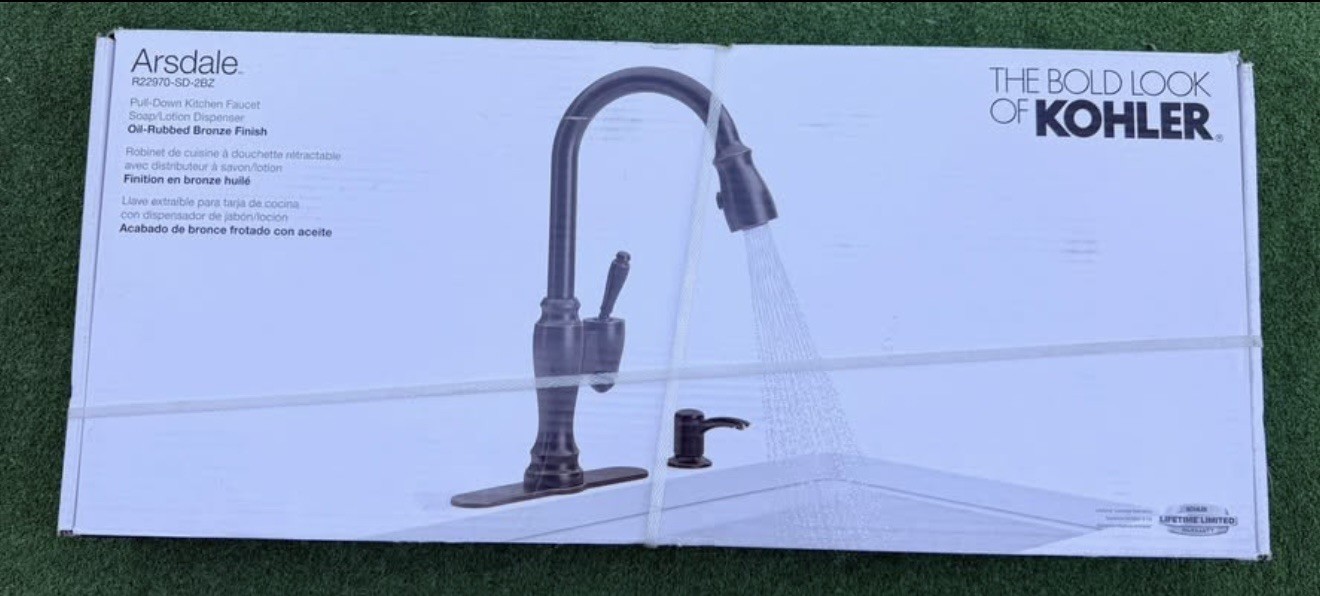 Kohler Arsdale K-R22970-SD-2bz Single-Handle Pull-Down Sprayer Kitchen Faucet Kohler Arsdale K-R22970-SD-2bz Single-Handle Pull-Down Sprayer Kitchen Faucet
