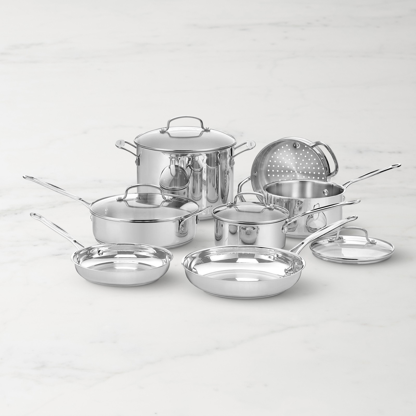 Cuisinart Chef's Classic Stainless Steel 11-Piece Cookware Set Cuisinart Chef's Classic Stainless Steel 11-Piece Cookware Set