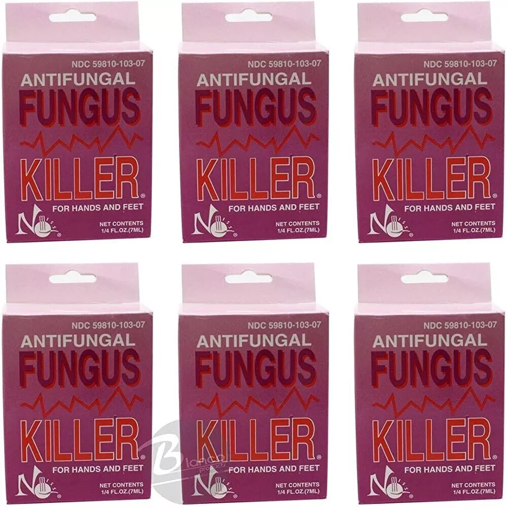 6pc No Miss Antifungal Fungus Killer for hands and feet 1/4 fl.oz 7ml New Bottle 6pc No Miss Antifungal Fungus Killer for hands and feet 1/4 fl.oz 7ml New Bottle