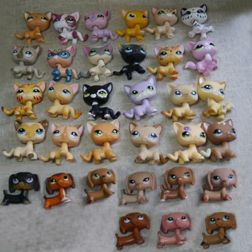3pcs/lot Littlest Pet Shop LPS Random Cat Dachshund Dog Animal Figures New 3pcs/lot Littlest Pet Shop LPS Random Cat Dachshund Dog Animal Figures New