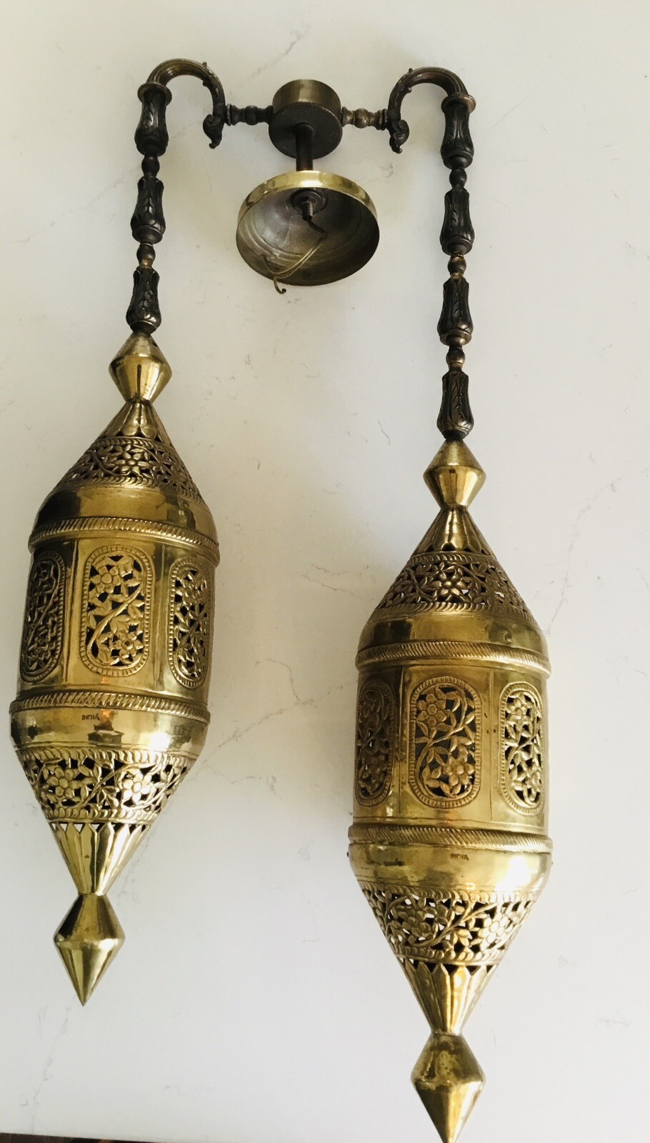 Vintage Moroccan Style Brass Chandelier **RARE** Vintage Moroccan Style Brass Chandelier **RARE**