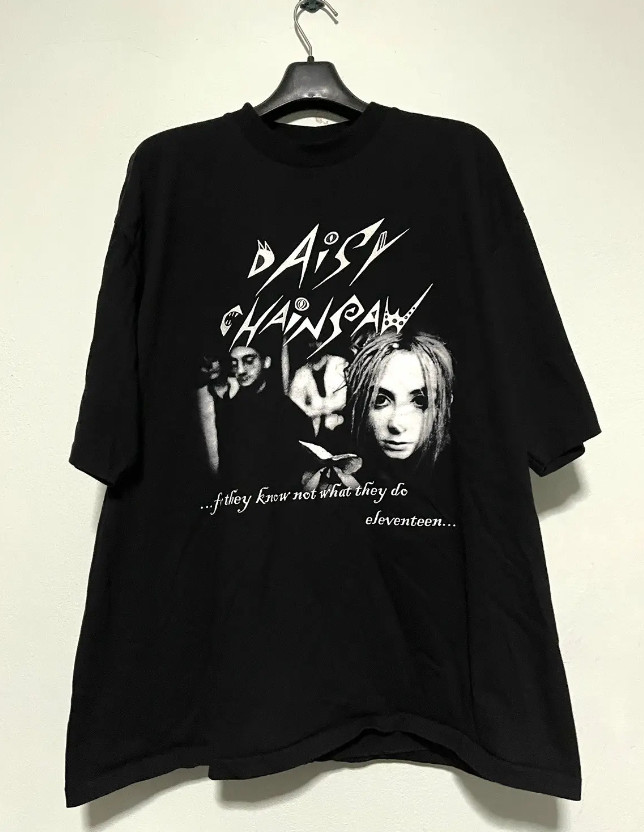 Vtg Daisy Chainsaw Band In Tour Cotton Black All Size Unisex Shirt