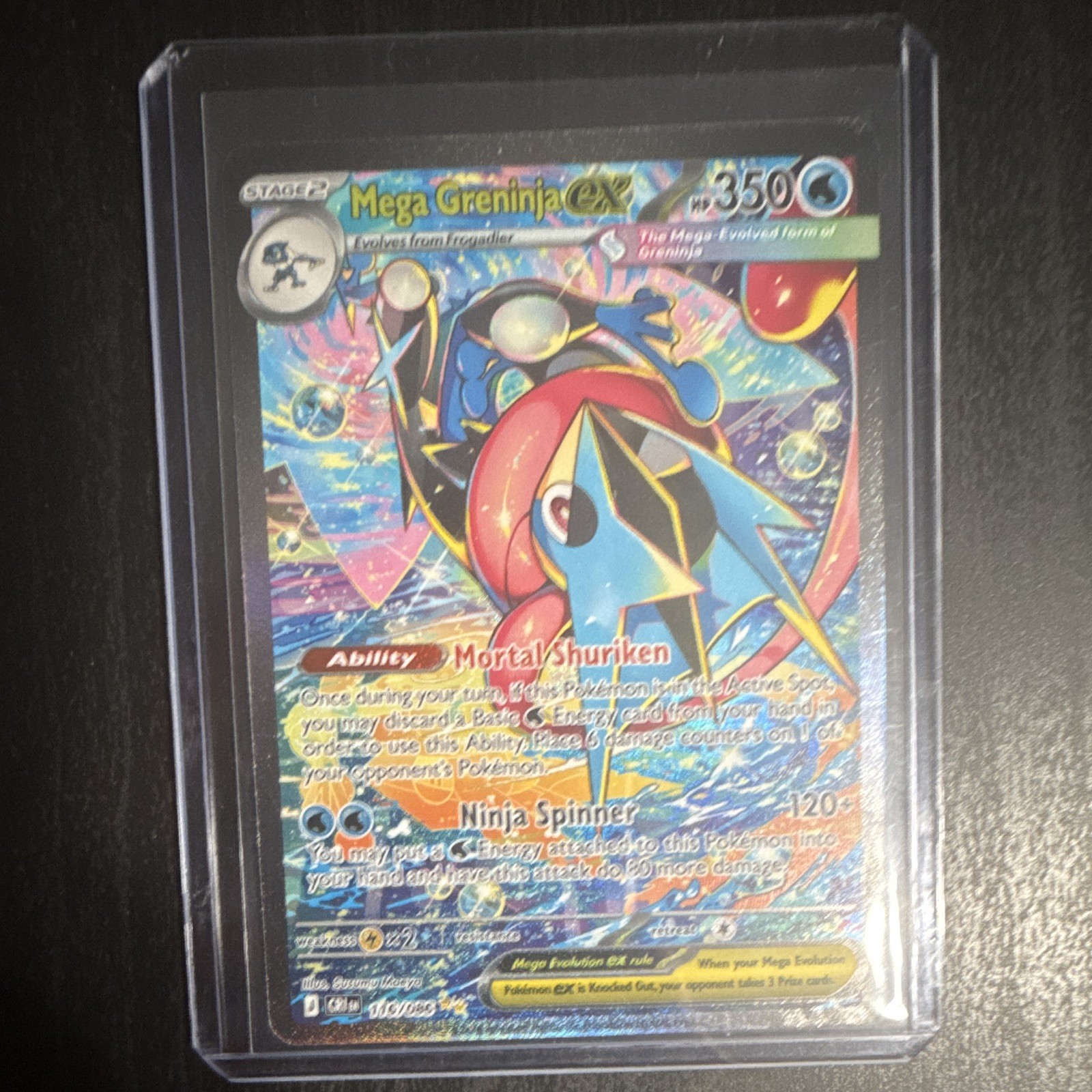 ⭐️ Mega Greninja EX SIR - NM - Chaos Rising 116/086 🟩 ⭐️ Mega Greninja EX SIR - NM - Chaos Rising 116/086 🟩
