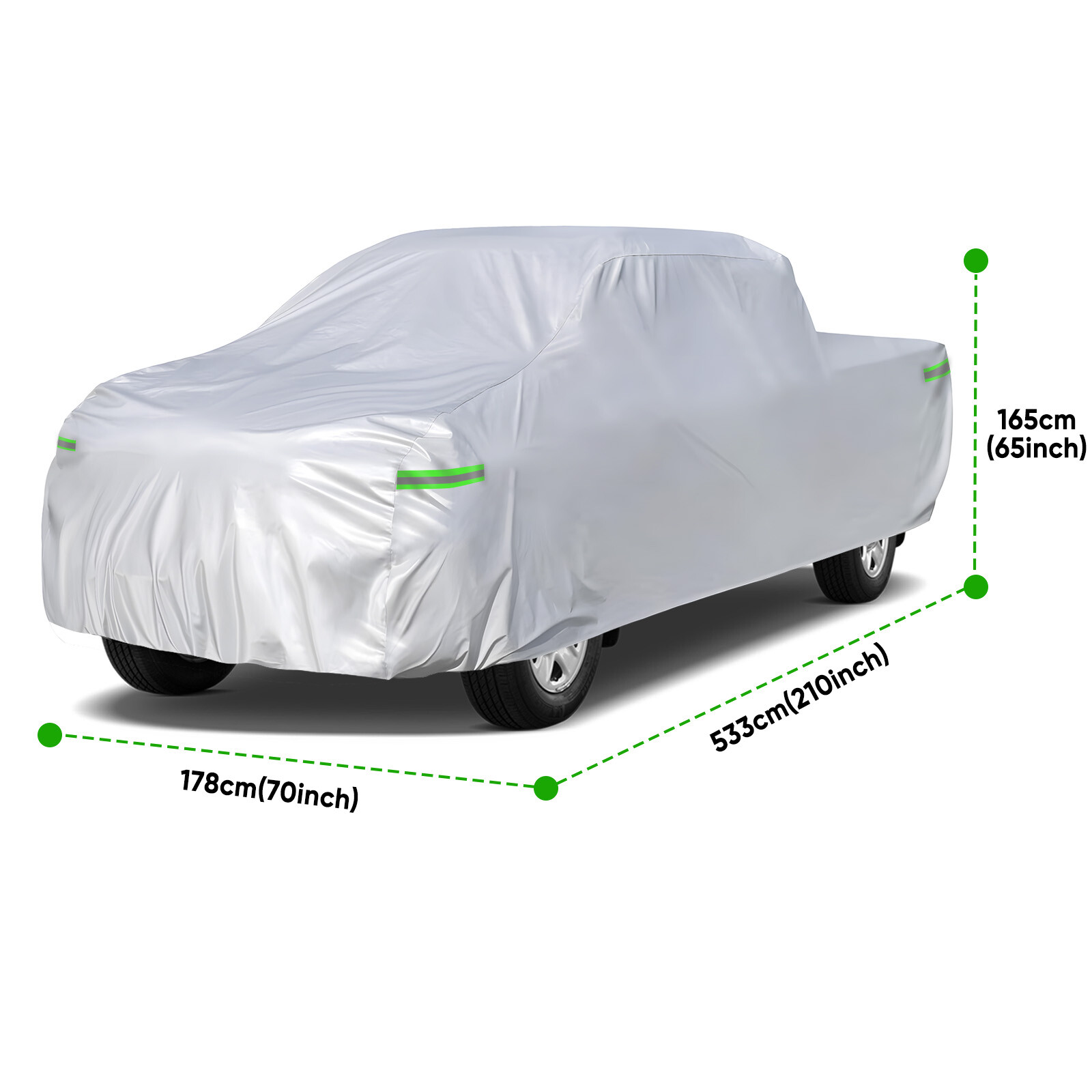 S M L XL Pickup Truck Cover Waterproof UV Resistant Dust Rain Snow UV Protection