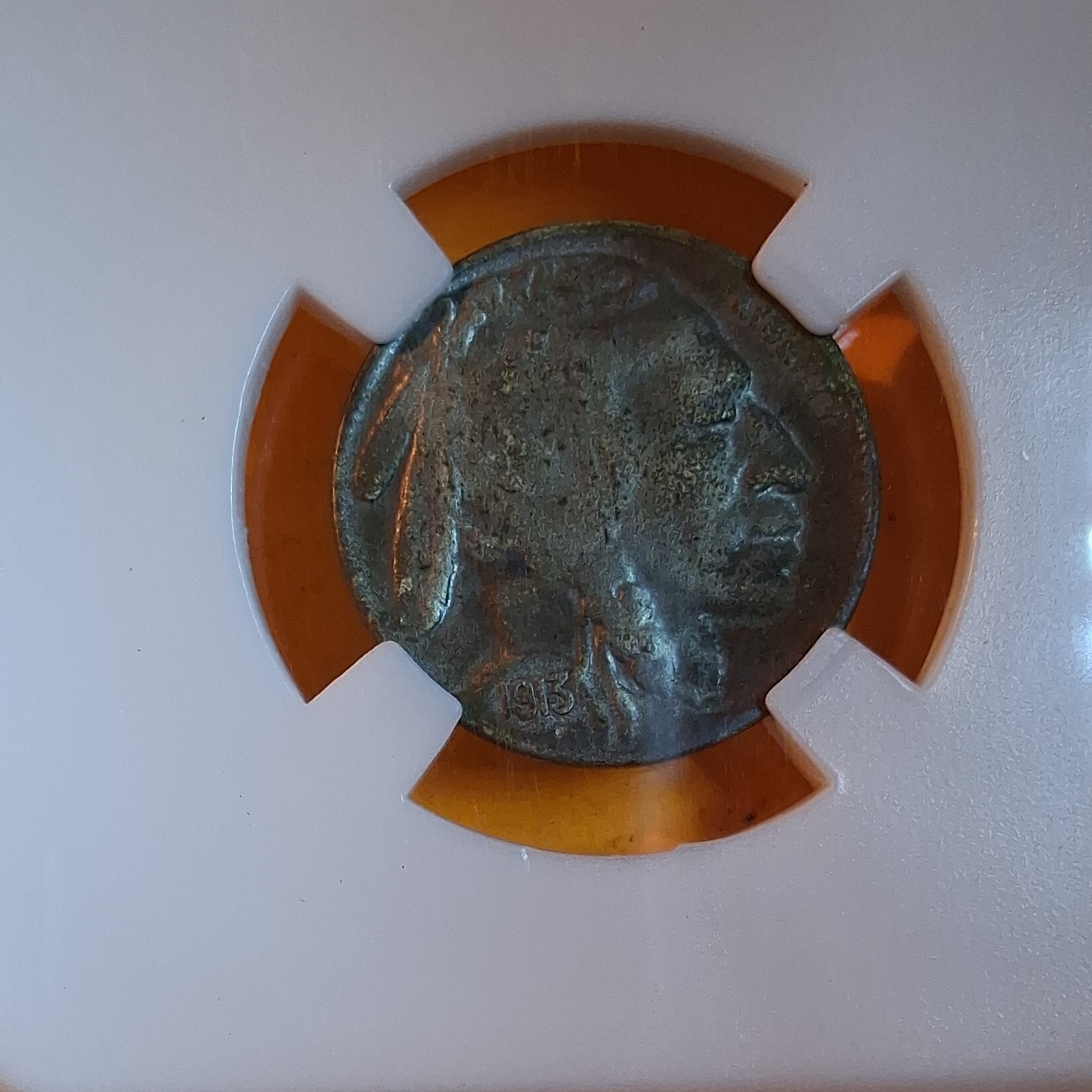 1913-S BUFFALO NICKEL Nice Example Flat Ground T-2 Clear Horn+Eye Ball No Acid 1913-S BUFFALO NICKEL Nice Example Flat Ground T-2 Clear Horn+Eye Ball No Acid