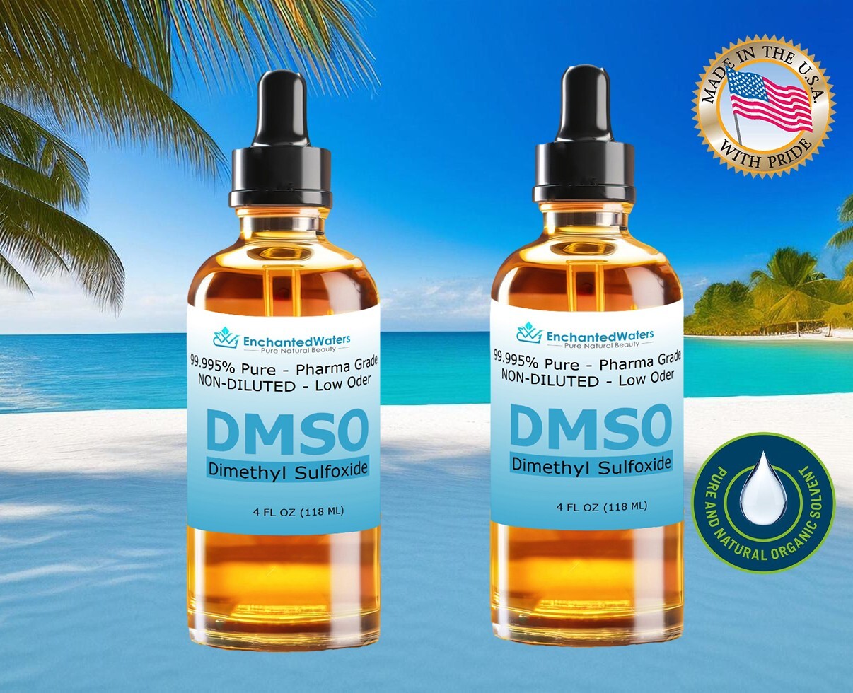 DMSO Non-diluted 99.99% Pure Dimethyl Sulfoxide Low odor Pharma Grade 4oz(2pack) DMSO Non-diluted 99.99% Pure Dimethyl Sulfoxide Low odor Pharma Grade 4oz(2pack)