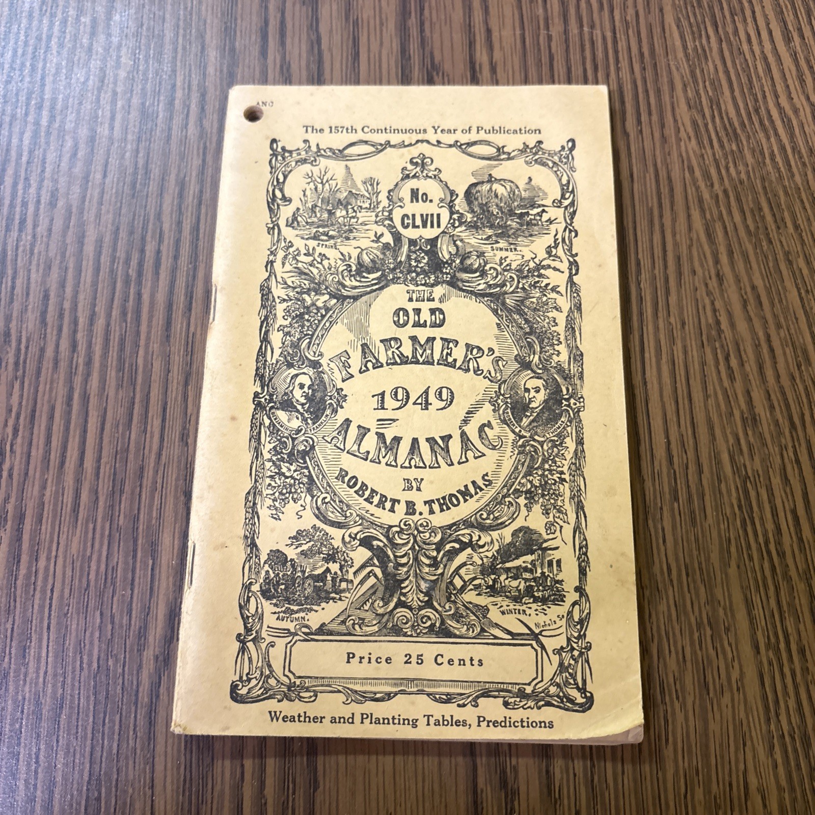 Vintage 1949 Old Farmers Almanac by Robert B Thomas Weather & Prediction Tables