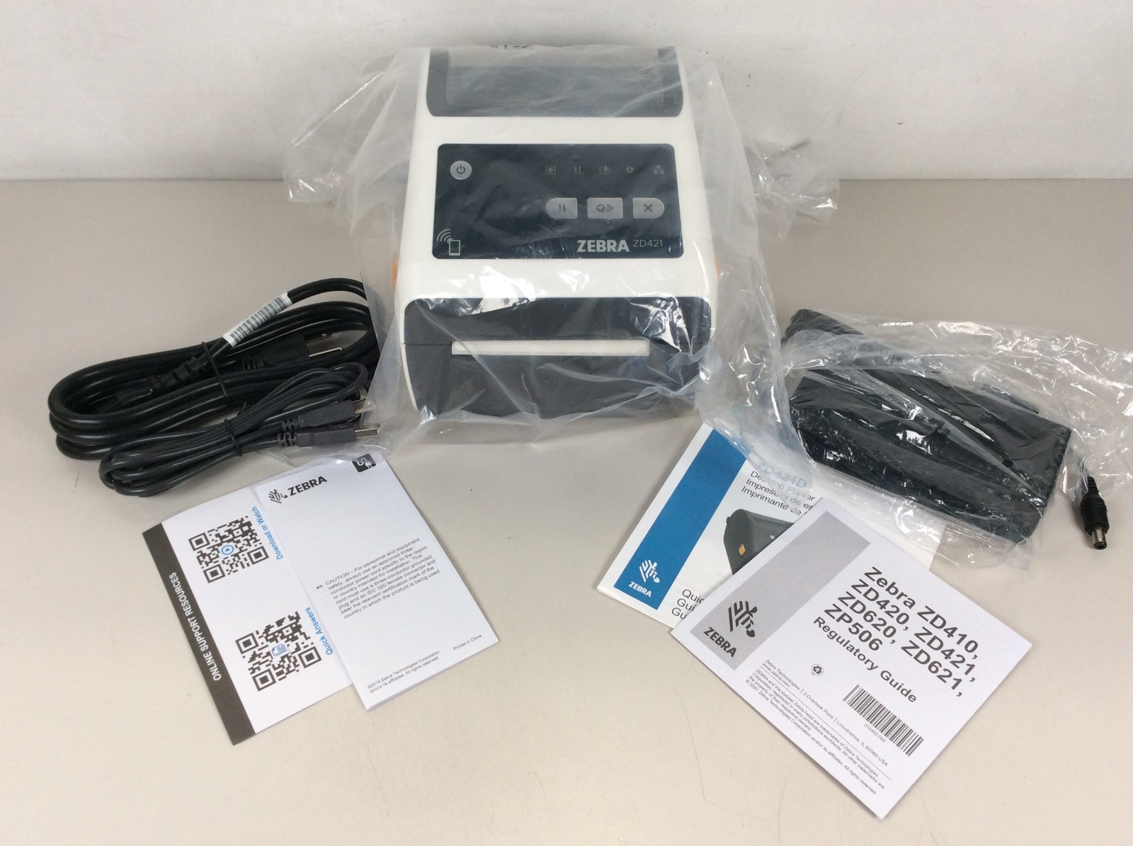 Zebra ZD421 Direct Thermal Healthcare Label Printer ZD4AH42-D01E00EZ 203dpi New^