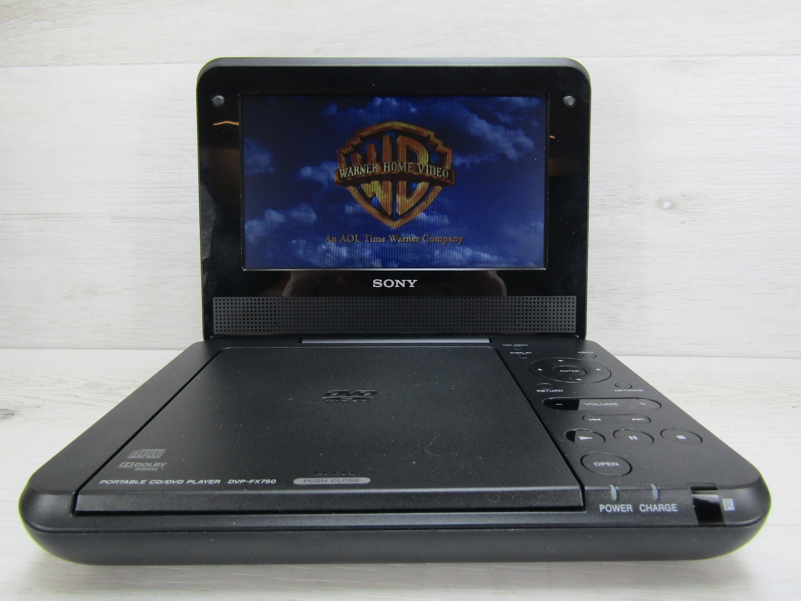 Sony DVP-FX750 Portable DVD Player and Remote in Box With Power Cords & Adapters Sony DVP-FX750 Portable DVD Player and Remote in Box With Power Cords & Adapters