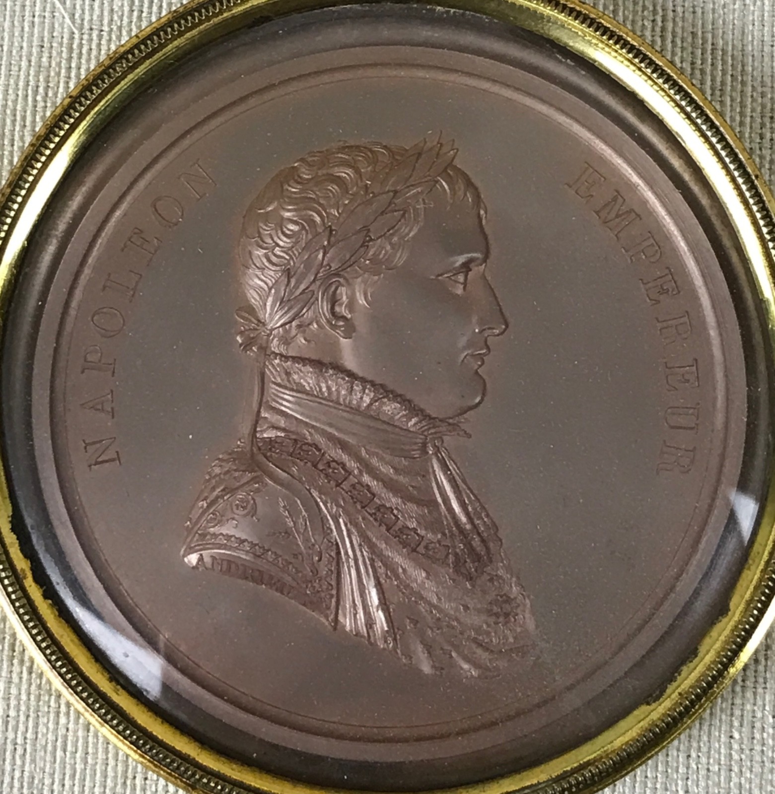 19th Century Napoleon Bonaparte Medal/Medallion BERTRAND ANDRIEU, Abt 3