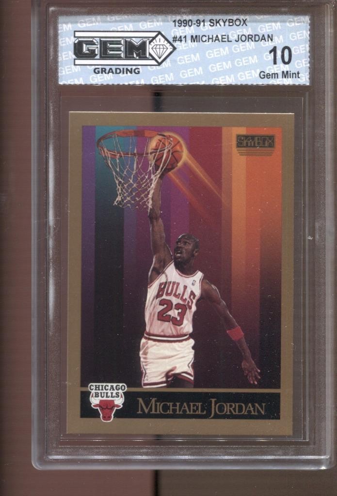 1990-91 Michael Jordan Skybox #41 Gem Mint 10 Chicago Bulls HOF MVP