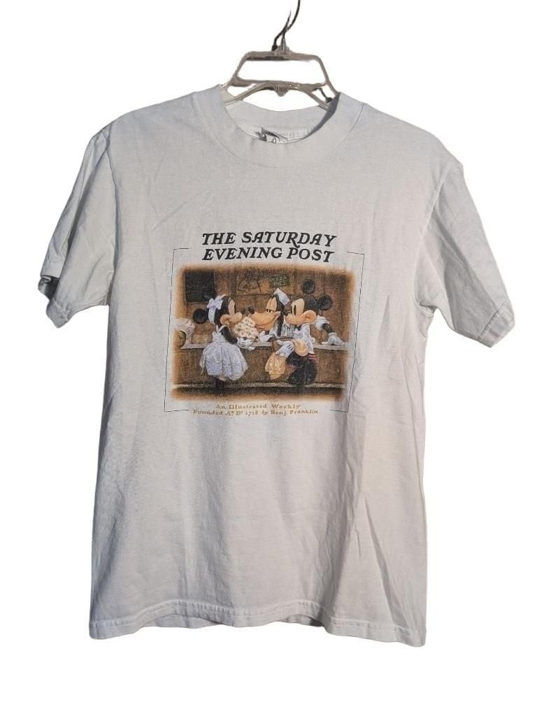 Rare Walt Disney Gallery The Saturday Evening Post T-Shirt S Rockwell