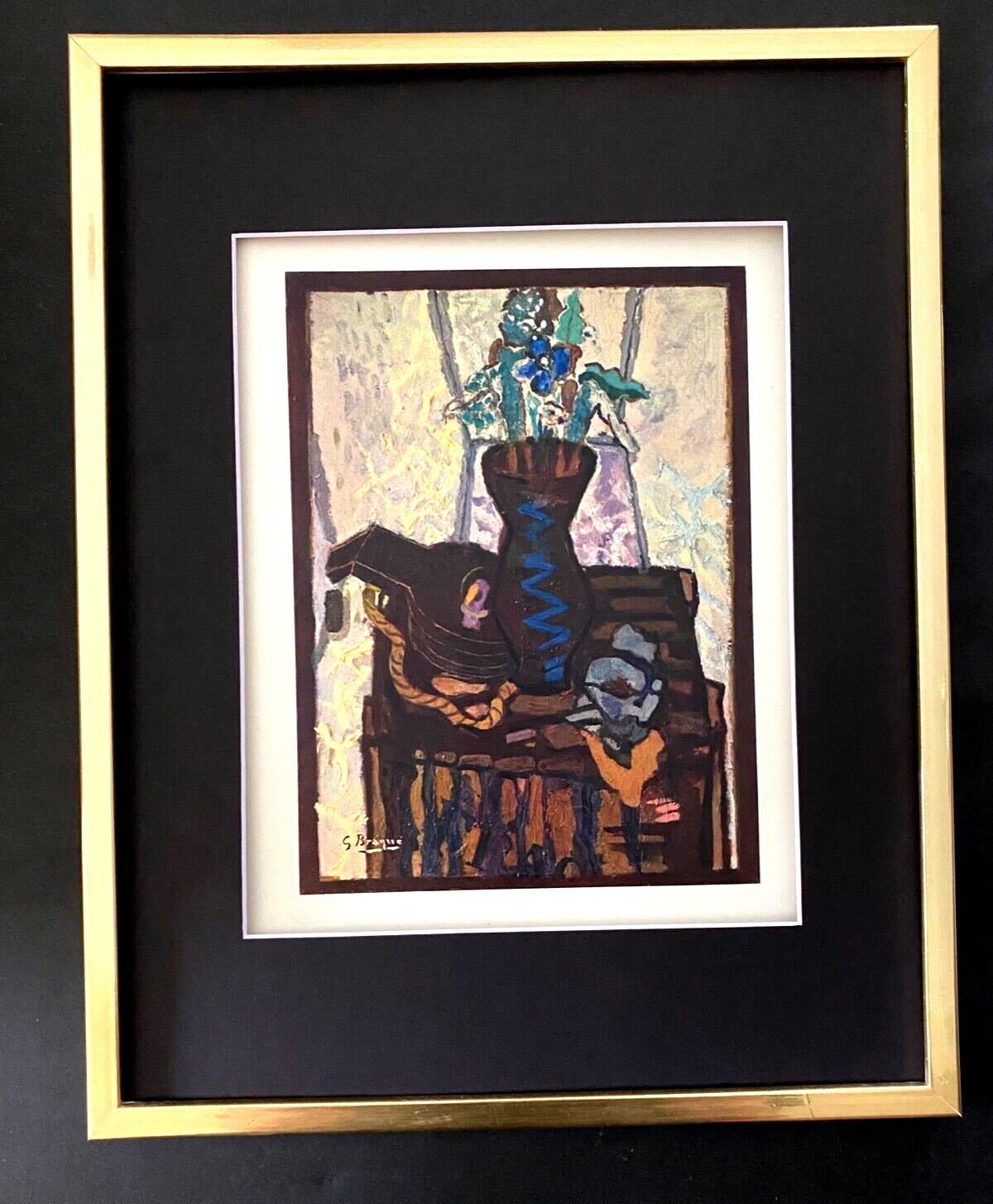 GEORGES BRAQUE + 1948 AWESOME SIGNED PRINT + BUY IT NOW GEORGES BRAQUE + 1948 AWESOME SIGNED PRINT + BUY IT NOW