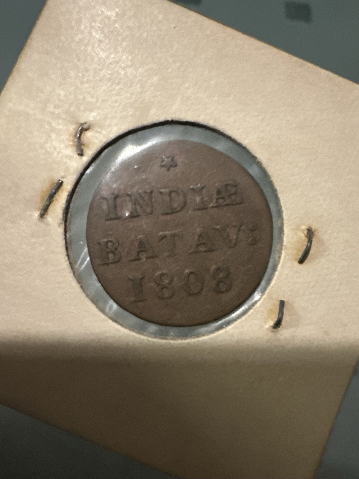 1808 NEATHERLANDS INDIA BATAV ONE DUIT - Unc CONDITION 1808 NEATHERLANDS INDIA BATAV ONE DUIT - Unc CONDITION