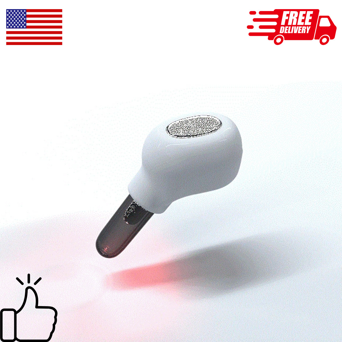 Ear Red Light Therapy Device 650nm Tinnitus Relief Otitis Hearing Support LLLT