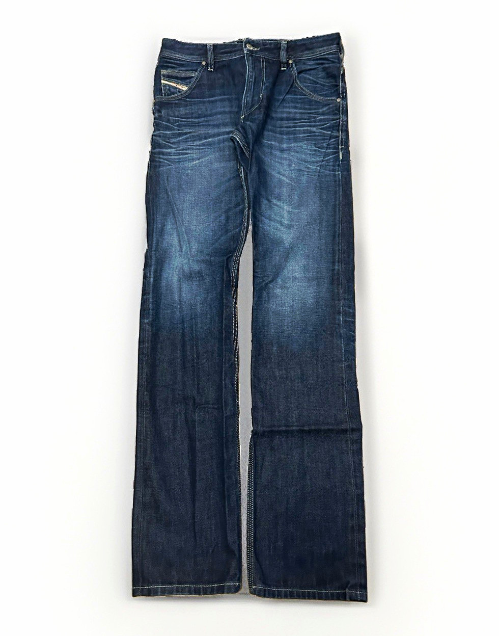 Diesel Krooley Jeans Mens Size 30x34 Regular Slim Carrot Wash Dark Wash Denim