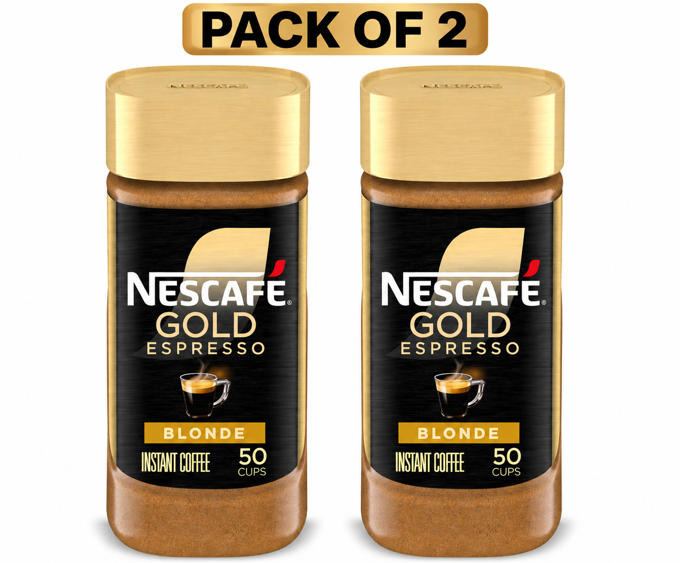 Nescafe Gold Espresso Blonde, Instant Coffee, 3.5 oz (Pack of 2) Nescafe Gold Espresso Blonde, Instant Coffee, 3.5 oz (Pack of 2)