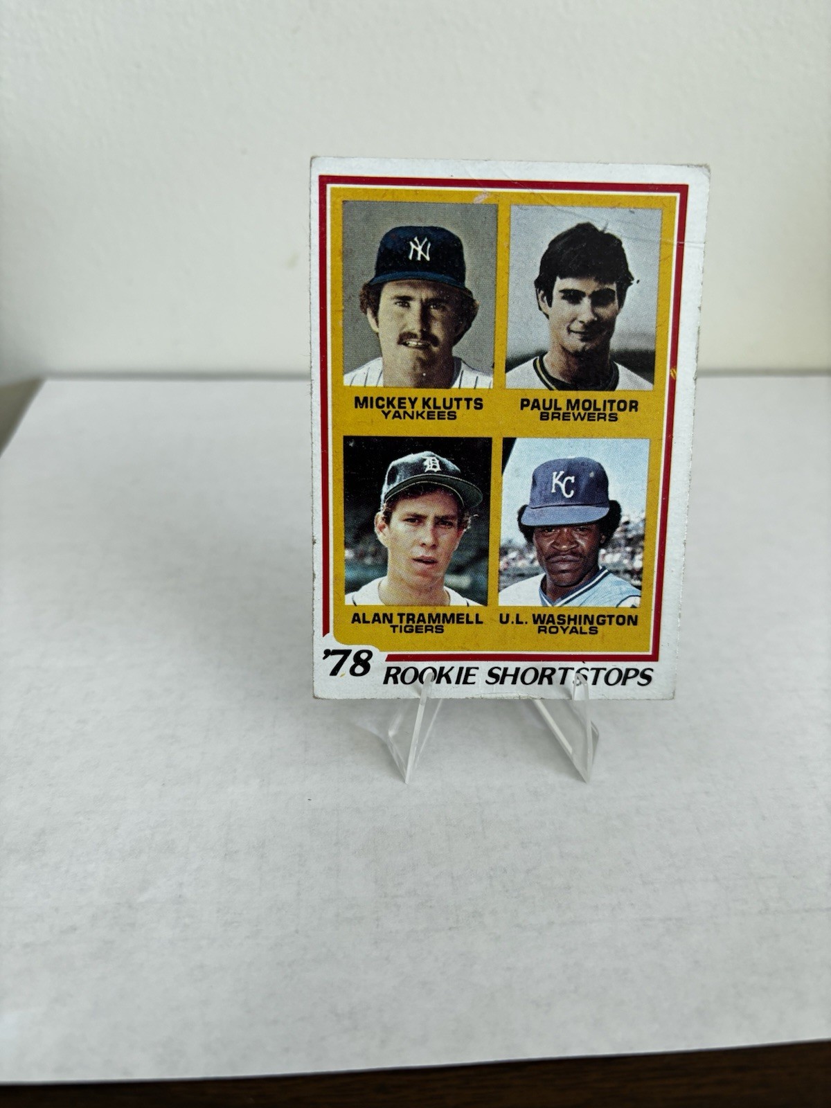 1978 Topps - Rookie Shortstops Paul Molitor, Alan Trammell, Fair(crease)#707 1978 Topps - Rookie Shortstops Paul Molitor, Alan Trammell, Fair(crease)#707