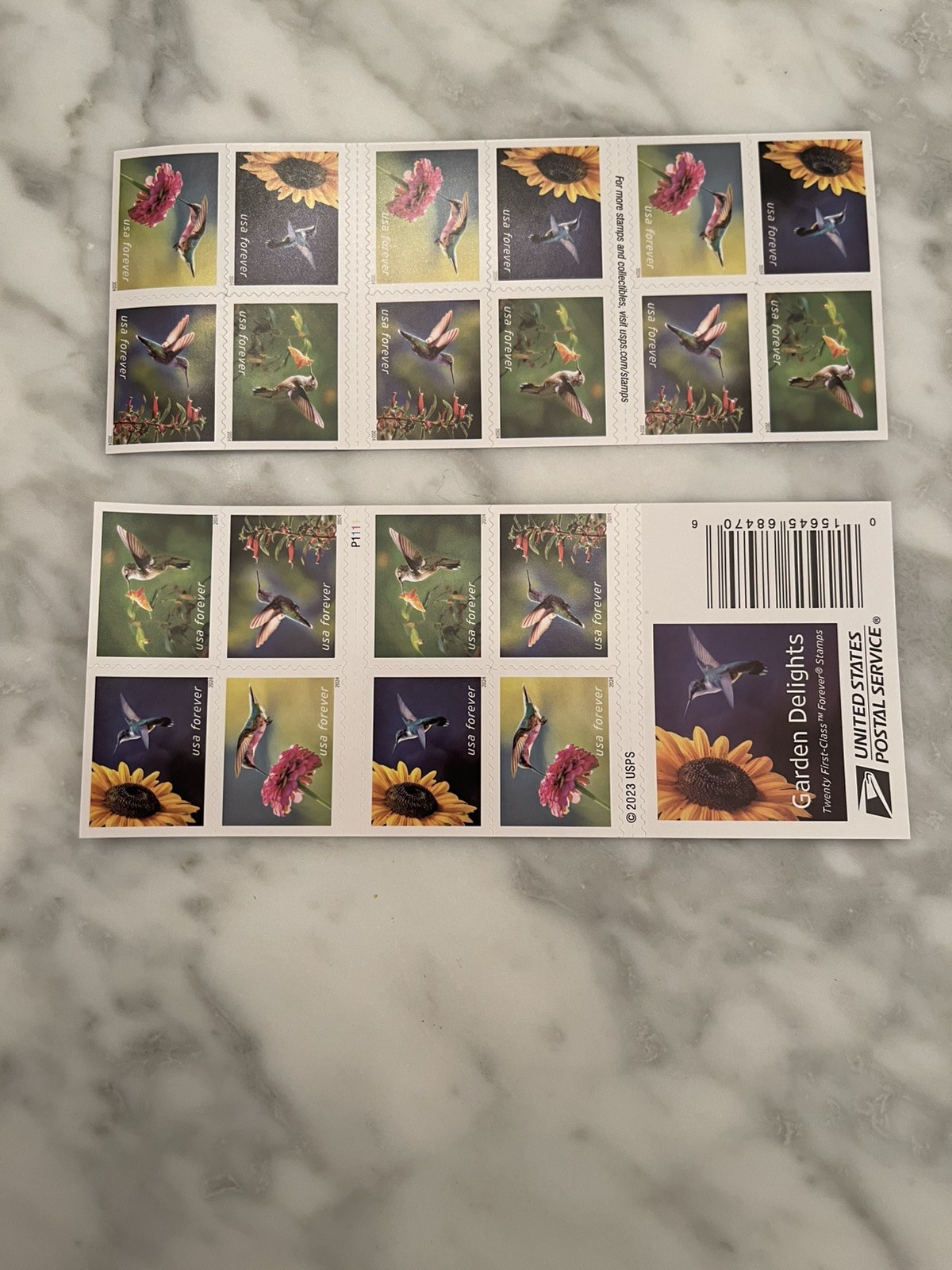 US Garden Delights Booklet of 20 Forever Stamps Scott #5845-5848 Hummingbirds US Garden Delights Booklet of 20 Forever Stamps Scott #5845-5848 Hummingbirds