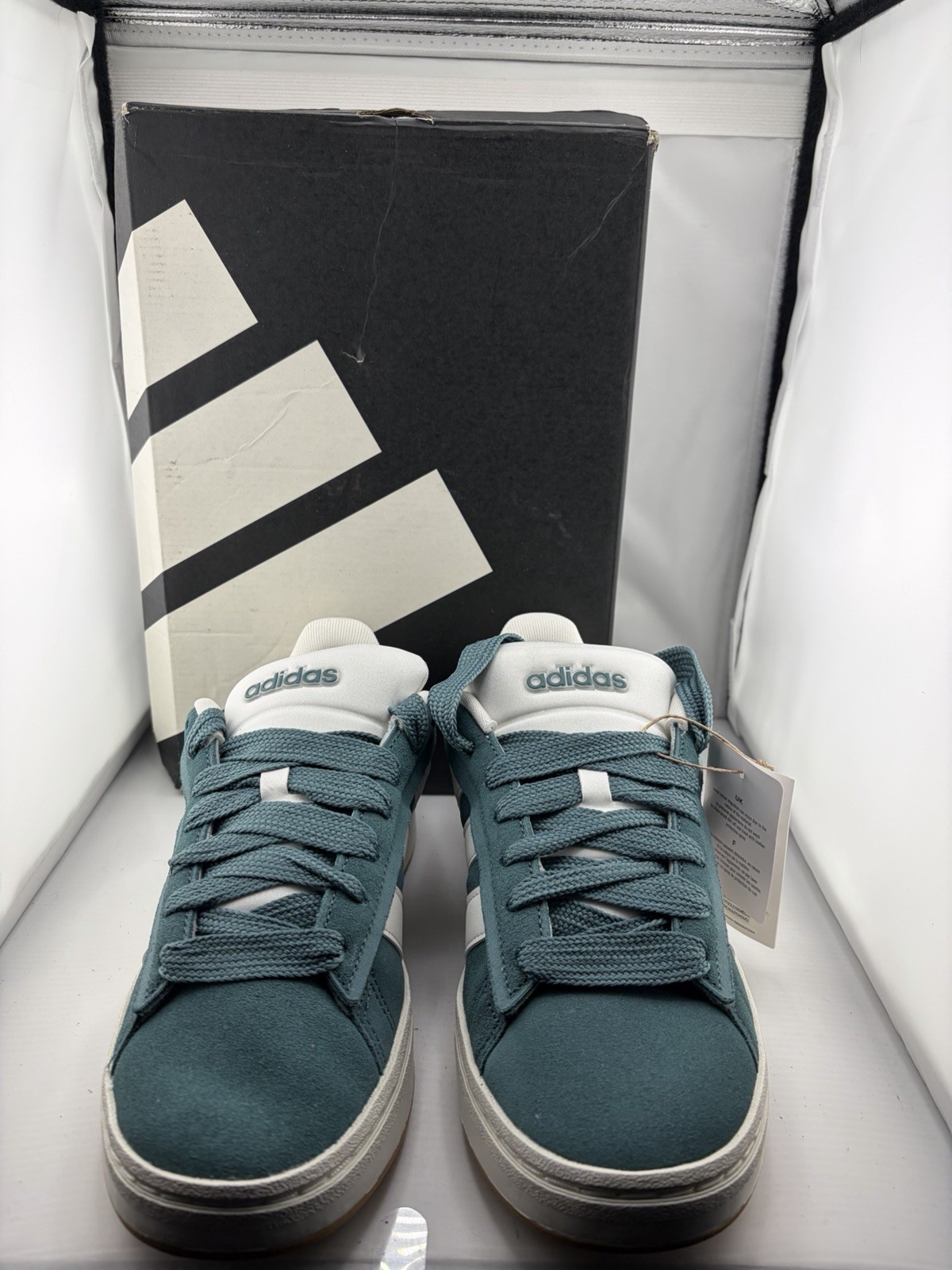 Adidas Grand Court Alpha 00s Suede Sneakers JQ3007 Green Black Mens Size 8 Adidas Grand Court Alpha 00s Suede Sneakers JQ3007 Green Black Mens Size 8
