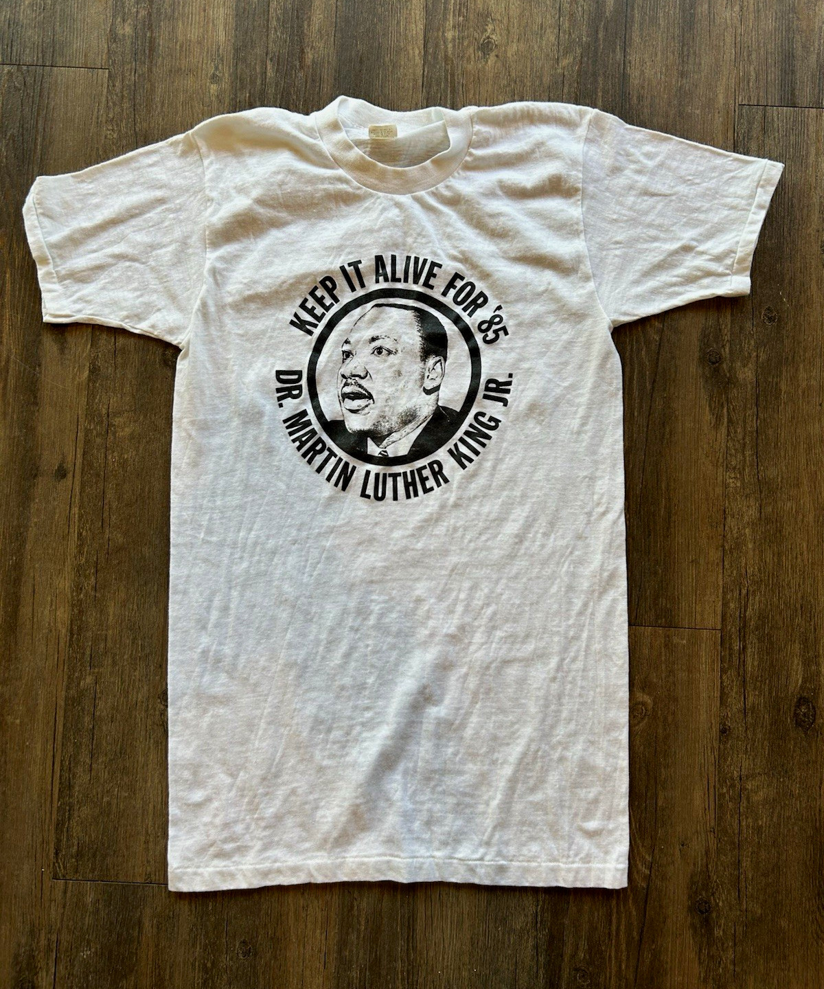 Vintage 80’s Mac Dee Keep It Alive For ’85 MLK Graphic T Shirt Men’s Large