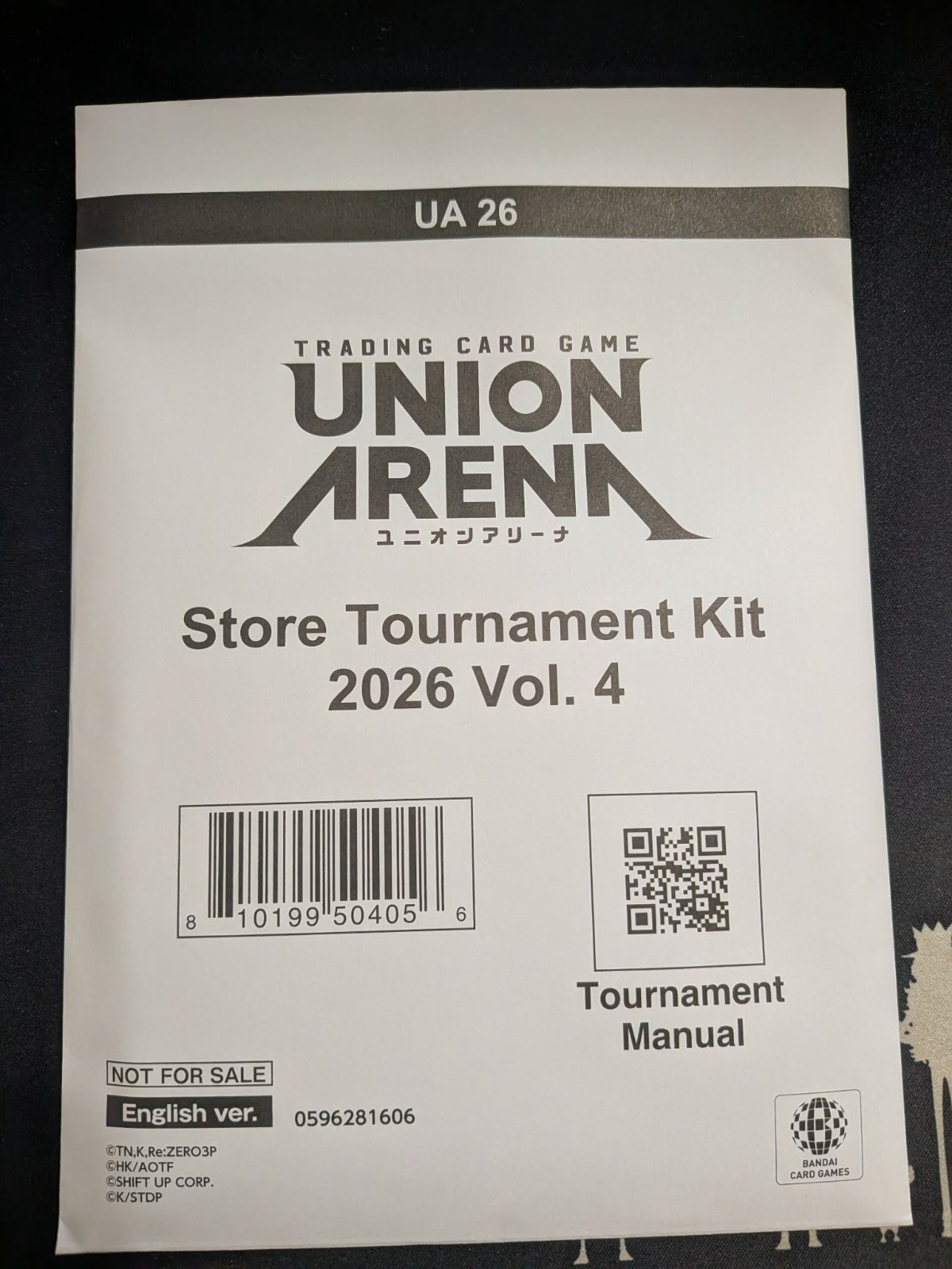 Union Arena Store Tournament Kit 2026 Vol. 4 Factory Sealed Bandai Union Arena Store Tournament Kit 2026 Vol. 4 Factory Sealed Bandai