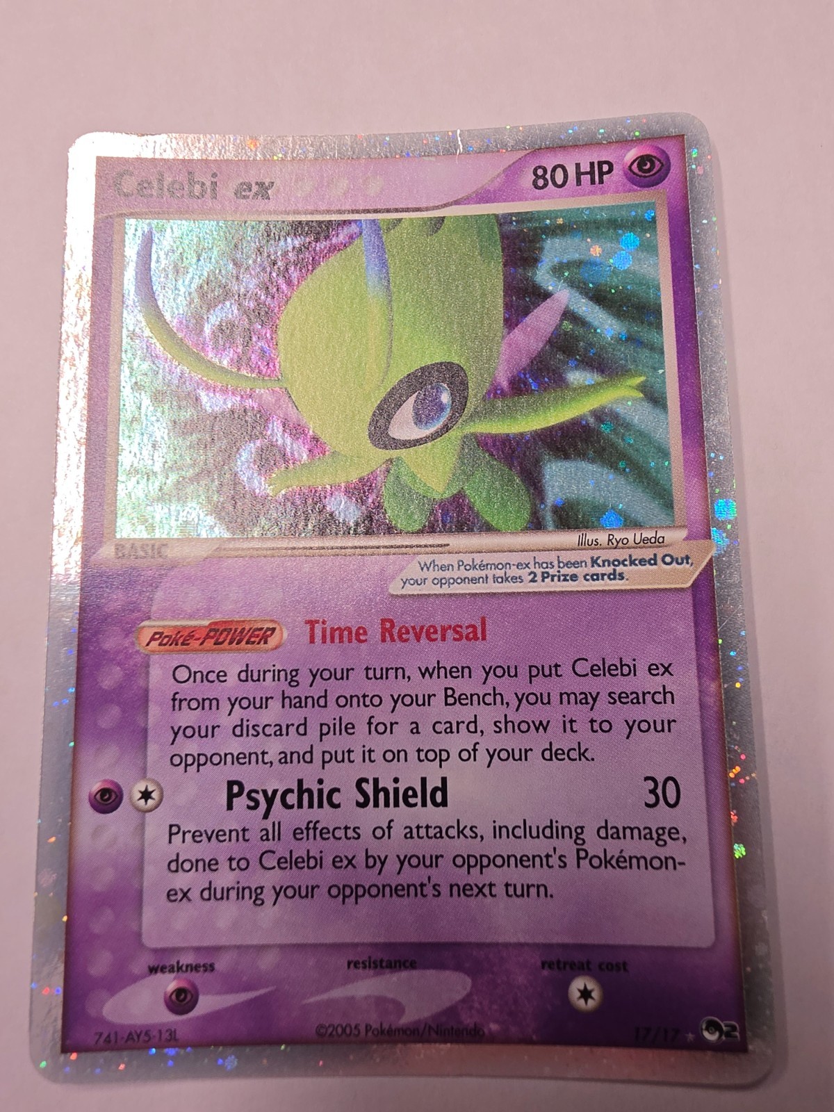 2005 Pokemon Celebi ex (Holo) 017/017 POP Series 2 Holo