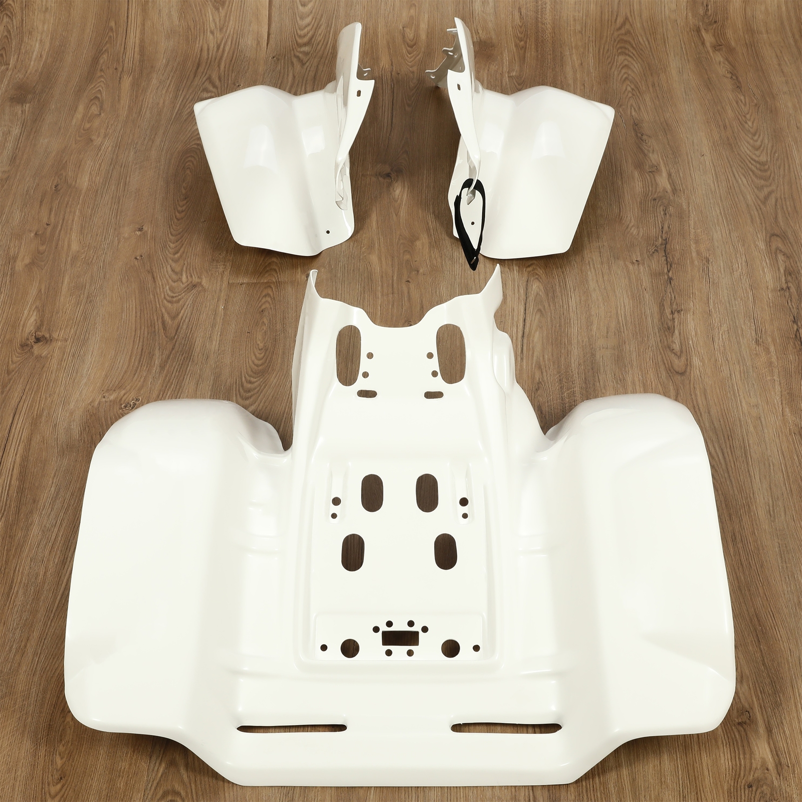 New For 1986-1989 Honda TRX 250R TRX250R White Front & Rear Fender Plastics Kit New For 1986-1989 Honda TRX 250R TRX250R White Front & Rear Fender Plastics Kit