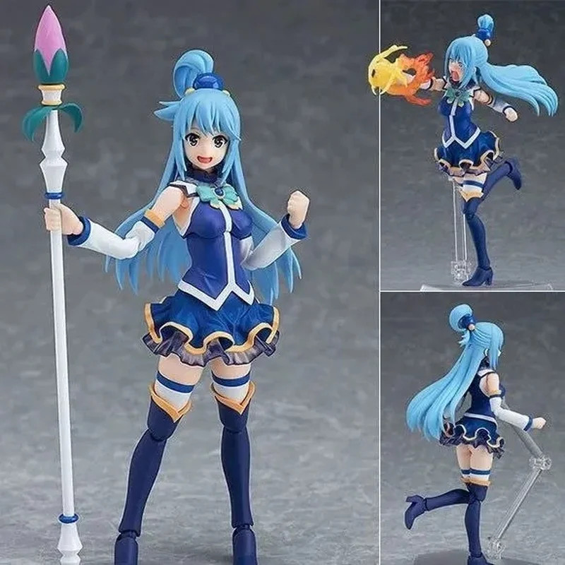 Figma #399 Konosuba Aqua Anime Action Figure Collectible Model Toy Megumin Style Figma #399 Konosuba Aqua Anime Action Figure Collectible Model Toy Megumin Style