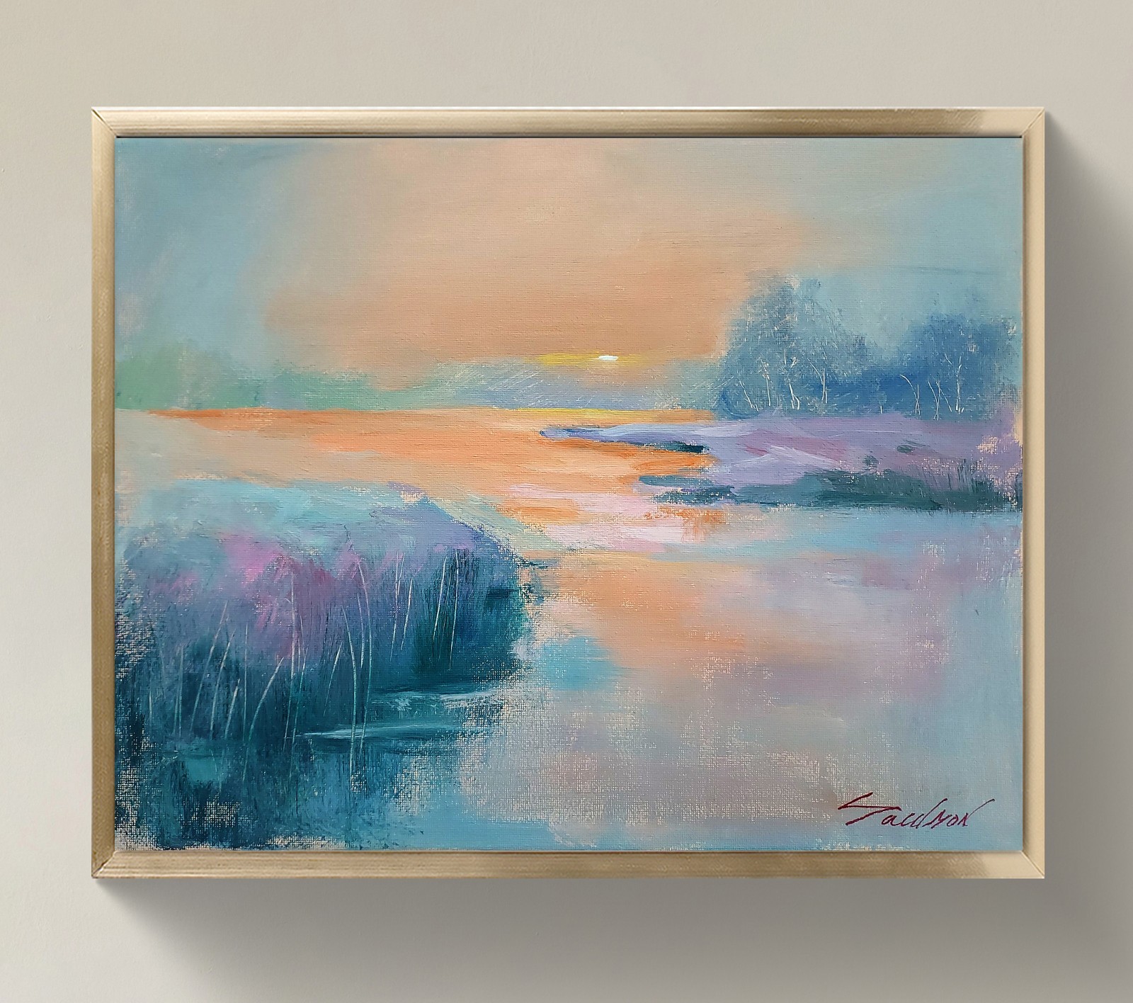 Original Impressionist Painting on 14x11 inch Canvas - Signed by the Artist