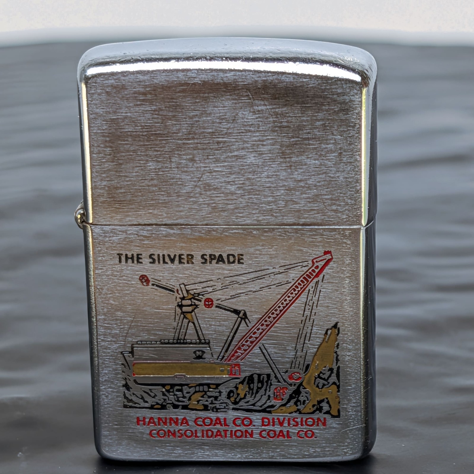 Zippo Lighter 1964 Vintage Hanna Coal Co Silver Spade Patent Bottom Used ⛏️