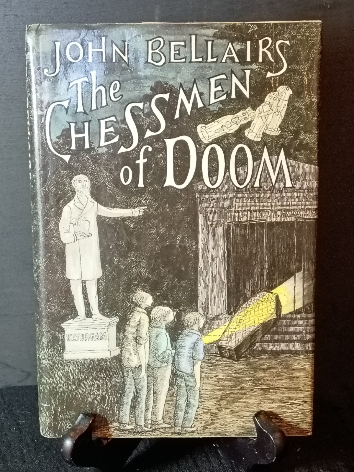 The Chessmen of Doom John Bellairs 1989 1st Ed. 1st Printing HC DJ Edward Gorey 