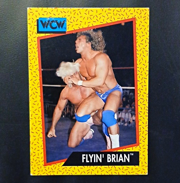 Impel 1991 WCW Flyin\' Brian #64 Wrestling Sports Trading Card English Vintage