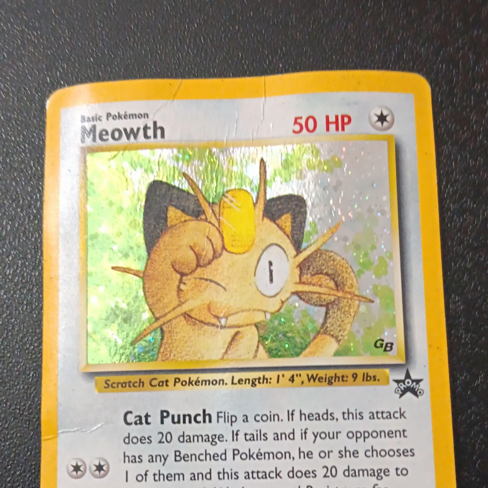 Wizards of the Coast Pokemon TCG Meowth 10/53 Wotc Promo Holo 50 HP English Wizards of the Coast Pokemon TCG Meowth 10/53 Wotc Promo Holo 50 HP English