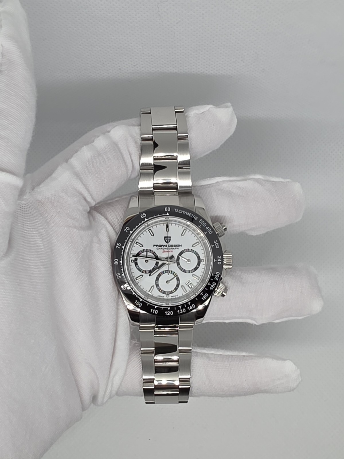 USA, Pagani Design PD-1644 Panda White Black VK63 Chronograph USA, Pagani Design PD-1644 Panda White Black VK63 Chronograph