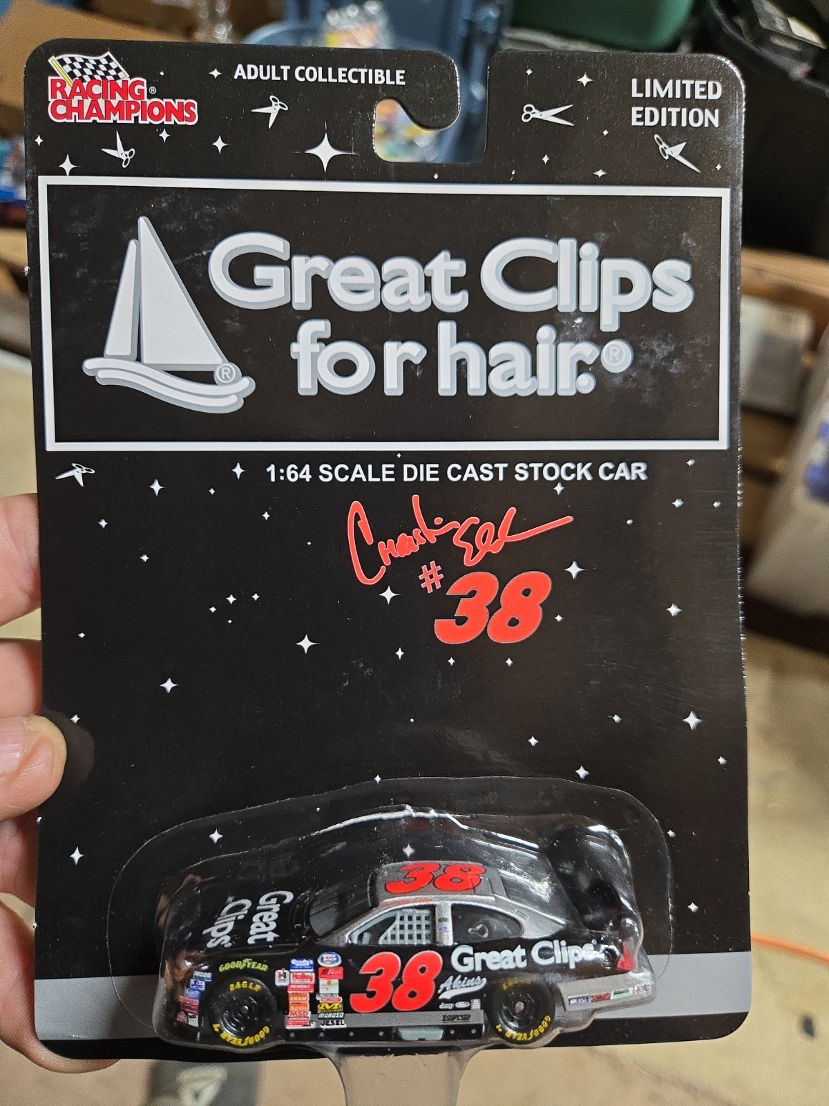 2001 Racing Champions 1/64 CHRISTIAN ELDER #38 GREAT CLIPS Ford TAURUS PROMO