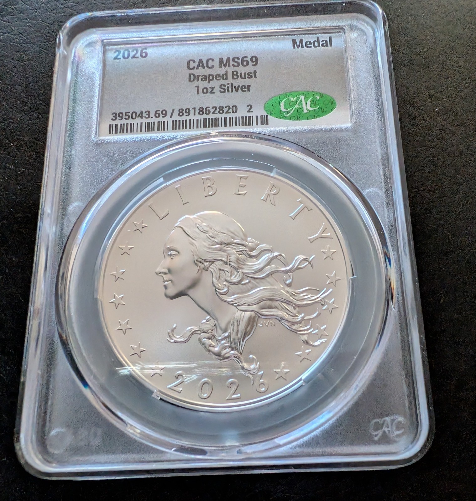 2026 Best of the Mint 1804 Silver Medal CACG MS69 2026 Best of the Mint 1804 Silver Medal CACG MS69