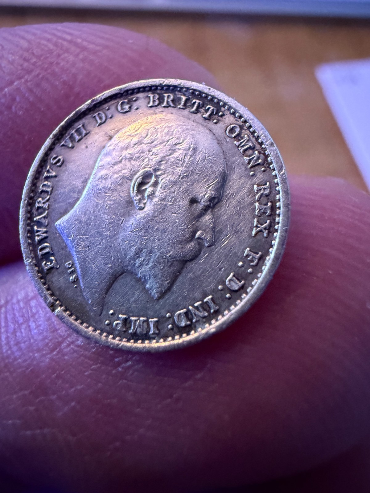 1907 Great Britain Maundy 2 Pence Silver Edward VII EF