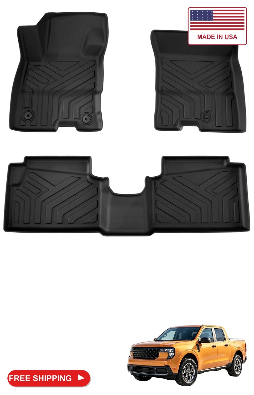 Platch Floor Mats Fit for Ford Maverick 2026 2025 2024 2023 2022 (Only Hybrid Mo