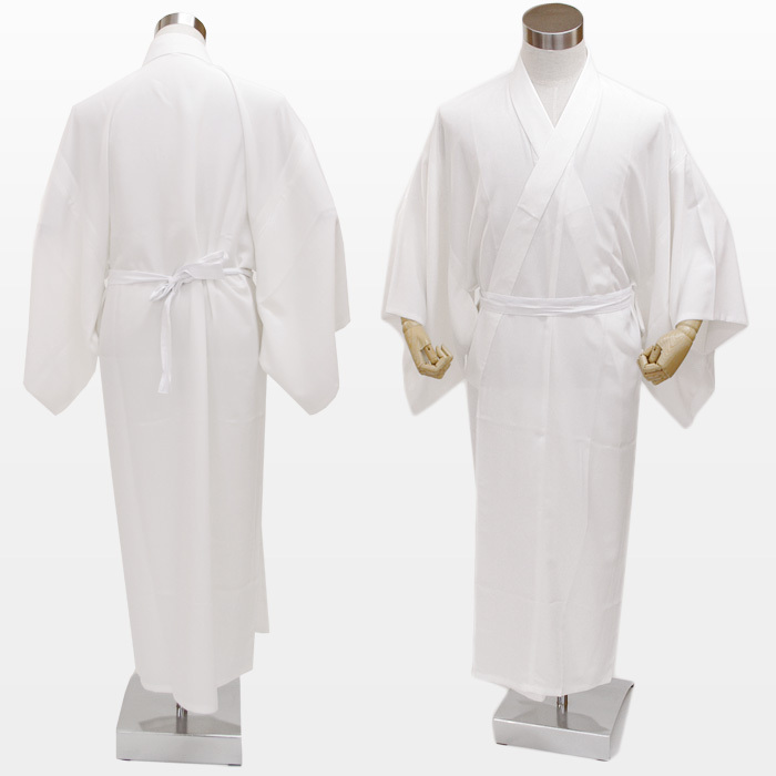 Japanese Men\'s Traditional Kimono inner under wear Long Full Juban White JAPAN