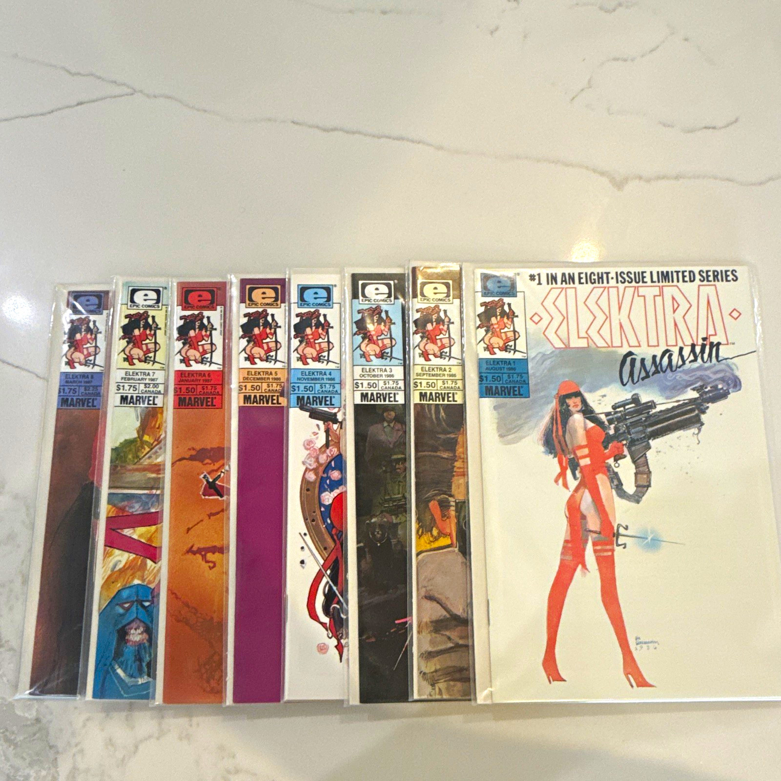 Marvel Elektra: Assassin #1-8 Complete Series Lot Frank Miller Marvel Elektra: Assassin #1-8 Complete Series Lot Frank Miller