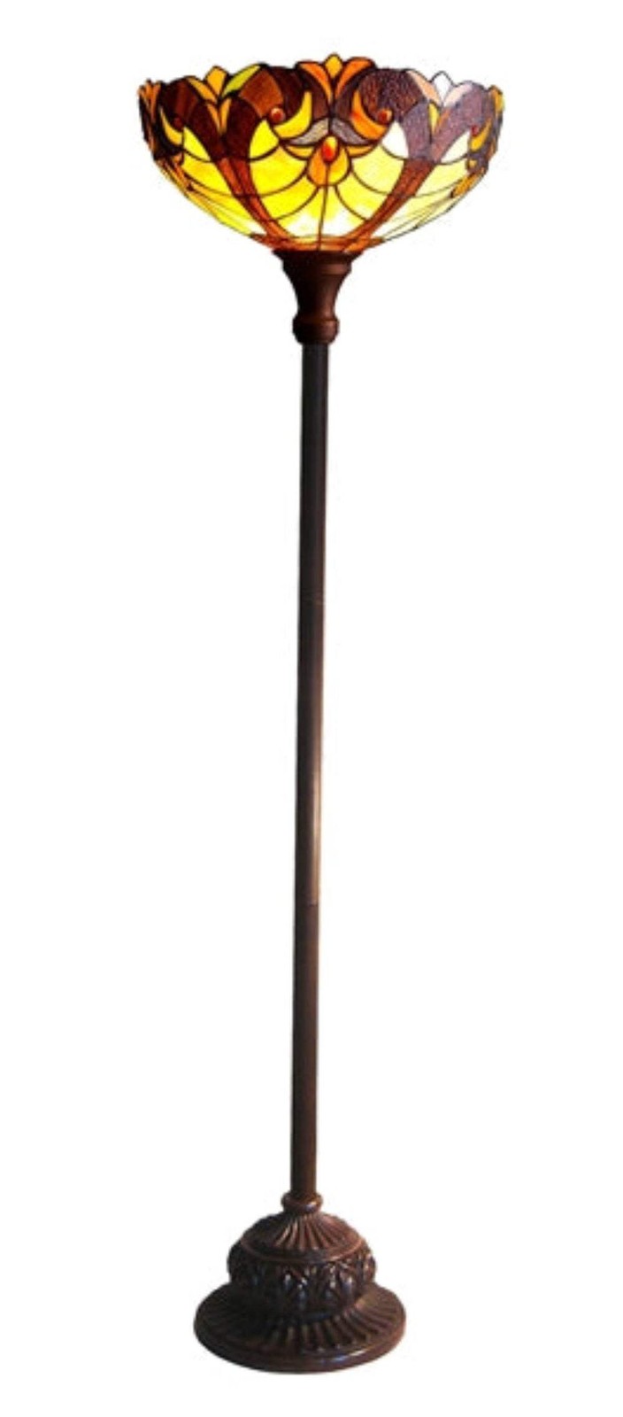 Chloe Lighting Liaison Tiffany-Style 1 Light Victorian Floor Lamp 15\