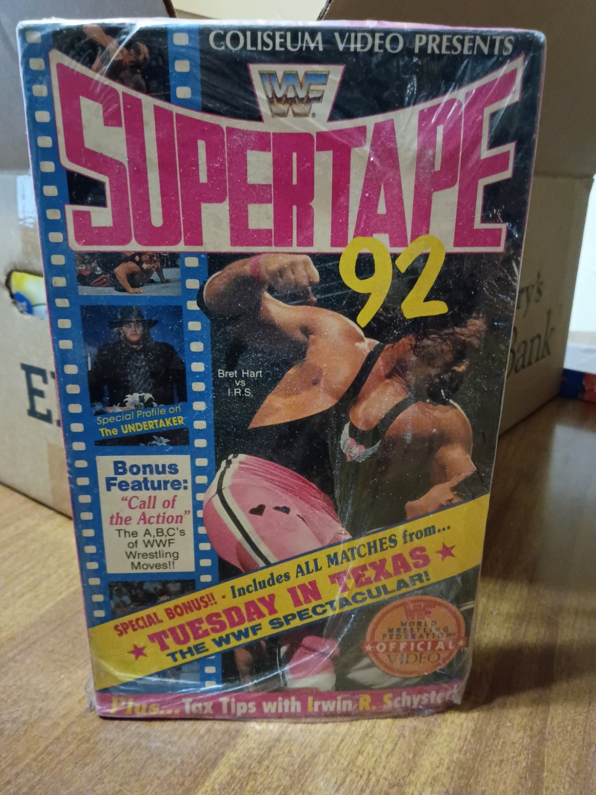 WWE WWF Supertape '92 VHS Coliseum Video Tuesday in Texas Wrestling HULK HOGAN WWE WWF Supertape '92 VHS Coliseum Video Tuesday in Texas Wrestling HULK HOGAN