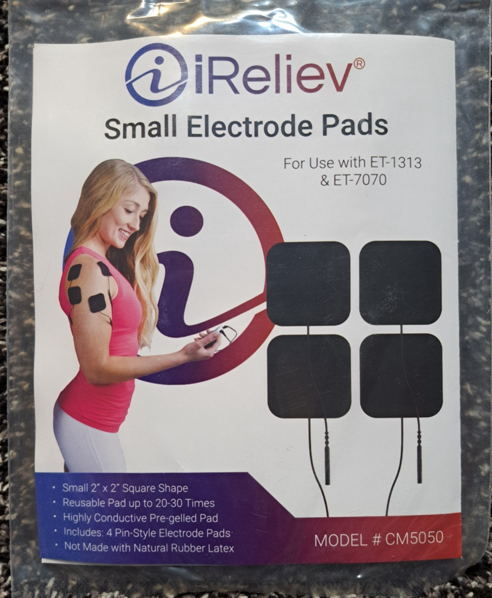 iReliev Electrode Pads, Small or Large - For TENS & EMS Unit ET-7070, 1313, 8080 iReliev Electrode Pads, Small or Large - For TENS & EMS Unit ET-7070, 1313, 8080